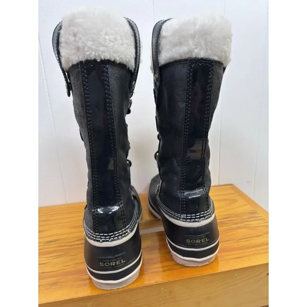 Sorel Joan of Arctic Women's Snow Holiday Boots‎ Black Size 7 US Waterproof